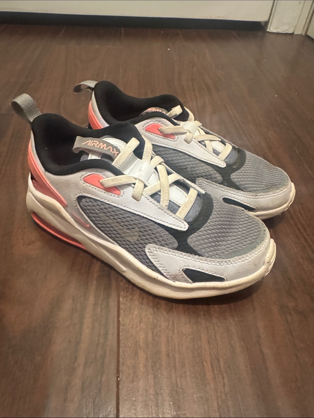 Nike Kids Grey and Pink Air Max Sneakers